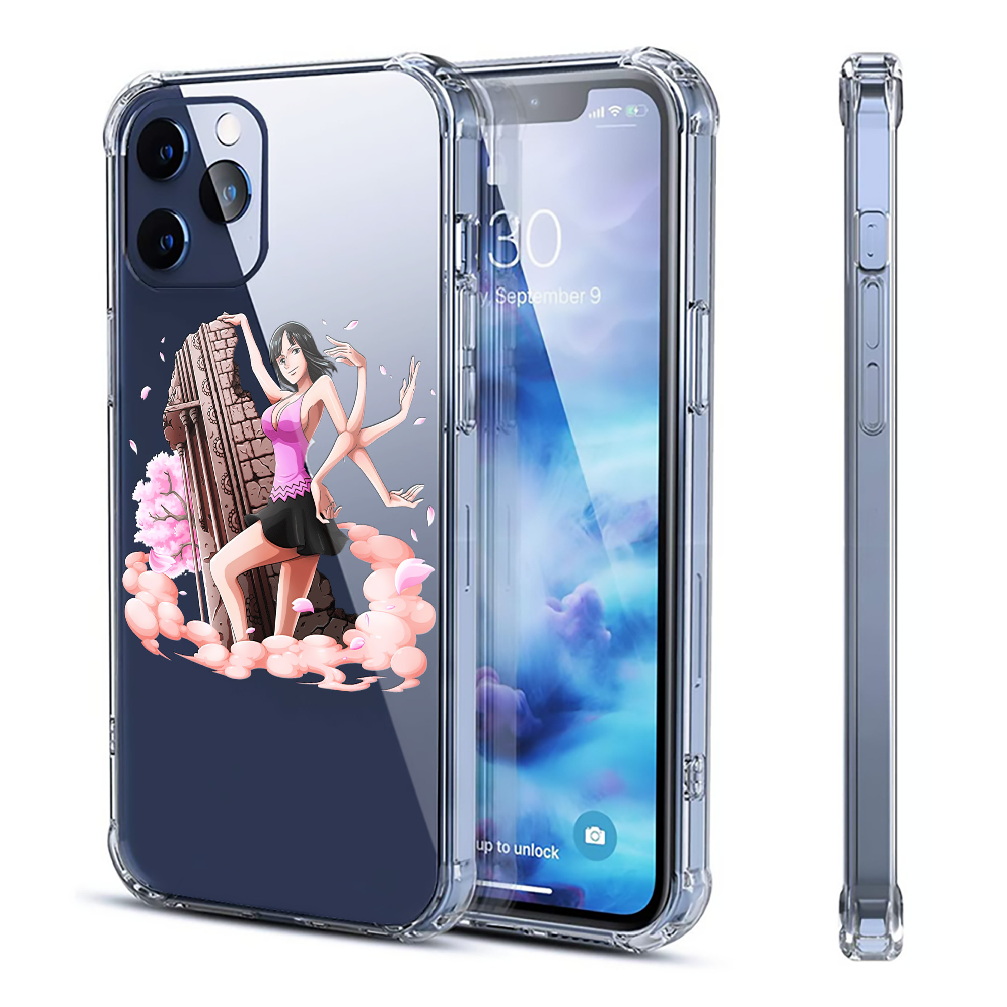 （画像用） ワンピース ニコ・ロビン ONE PIECE Nico Robin 【iPhone 12シリーズ対応】透明スマホケース（クリアソフトケース）